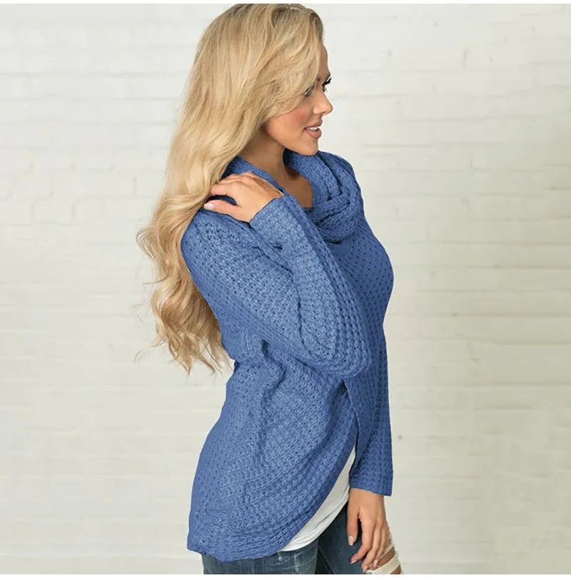 Women's Autumn/Winter Warm Knitted Long-Sleeved Sweater