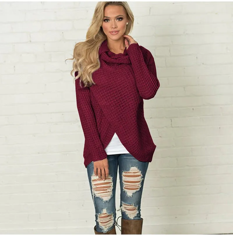 Women's Autumn/Winter Warm Knitted Long-Sleeved Sweater