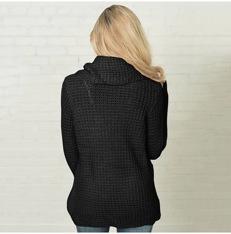 Women's Autumn/Winter Warm Knitted Long-Sleeved Sweater