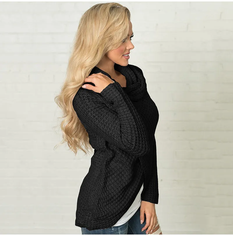 Women's Autumn/Winter Warm Knitted Long-Sleeved Sweater