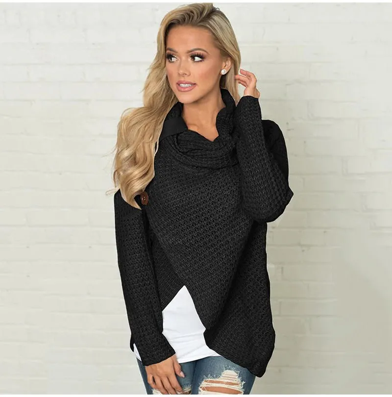 Women's Autumn/Winter Warm Knitted Long-Sleeved Sweater