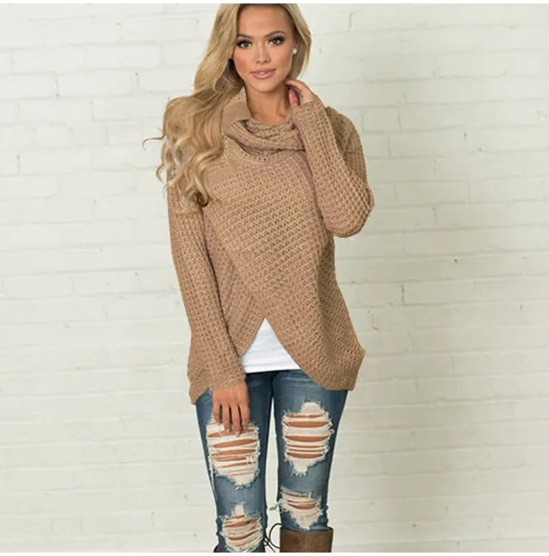 Women's Autumn/Winter Warm Knitted Long-Sleeved Sweater